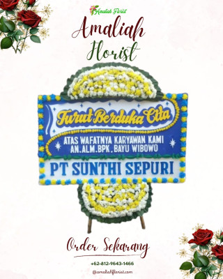 Papan Bunga Duka di Tomohon