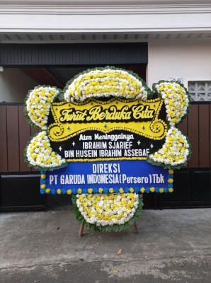 Papan Bunga Duka di Tomohon
