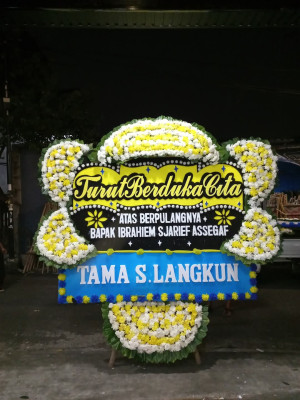 Papan Bunga Duka di Tomohon